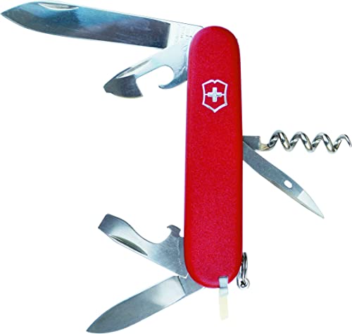 Victorinox, Taschenmesser, Spartan, 91 mm, rot (12 Funktionen, Klinge, Korkenzieher, Dosenöffner, Klinge)